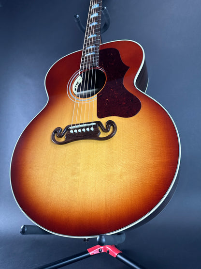 Front angle of Used Gibson SJ-200 Studio Rosewood.