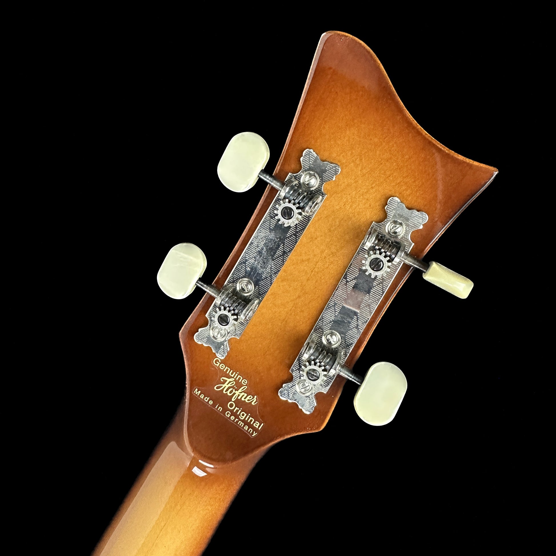 Back of headstock of Used Hofner 500/ Vintage 62.