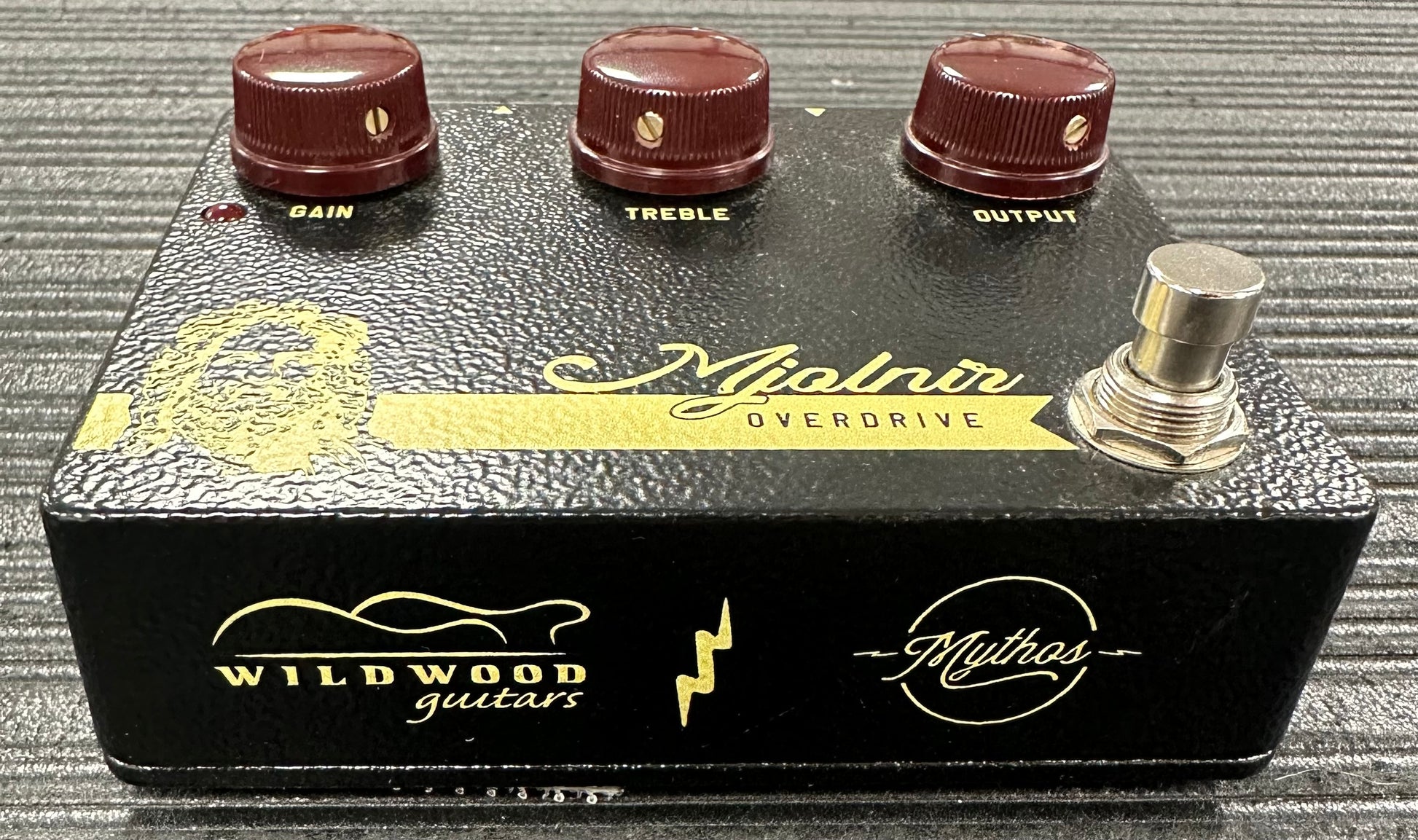 Front of Used Mythos Pedals Mjolnir Wildwood Edition w/box TSS4074