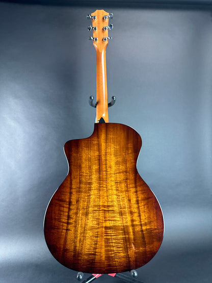 Full back of Used Taylor 224ce-K DLX Shaded Edgeburst.