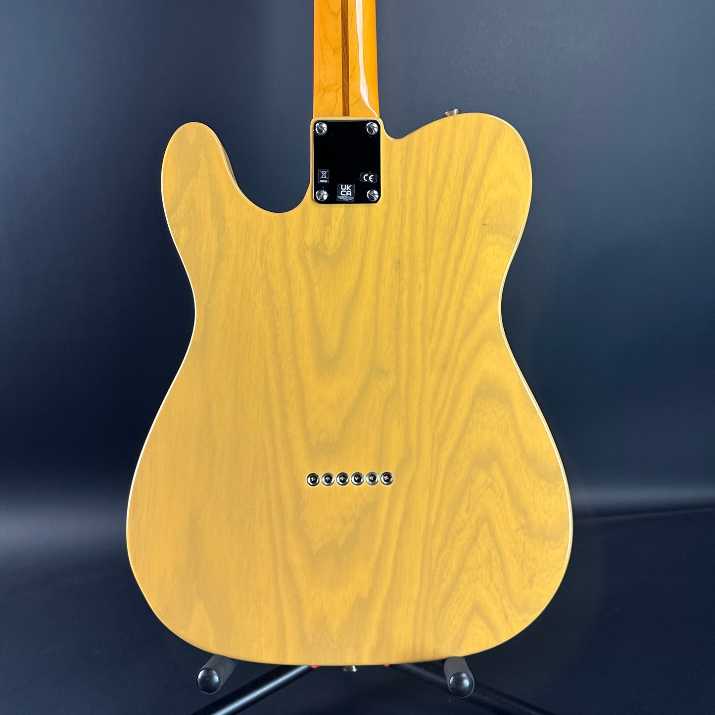 Back of Used Fender American Vintage II 1951 Telecaster Butterscotch Blonde.