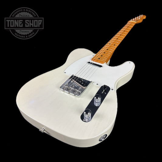 Front angle of Used Fender 50's Telecaster White Blonde Lacquer.