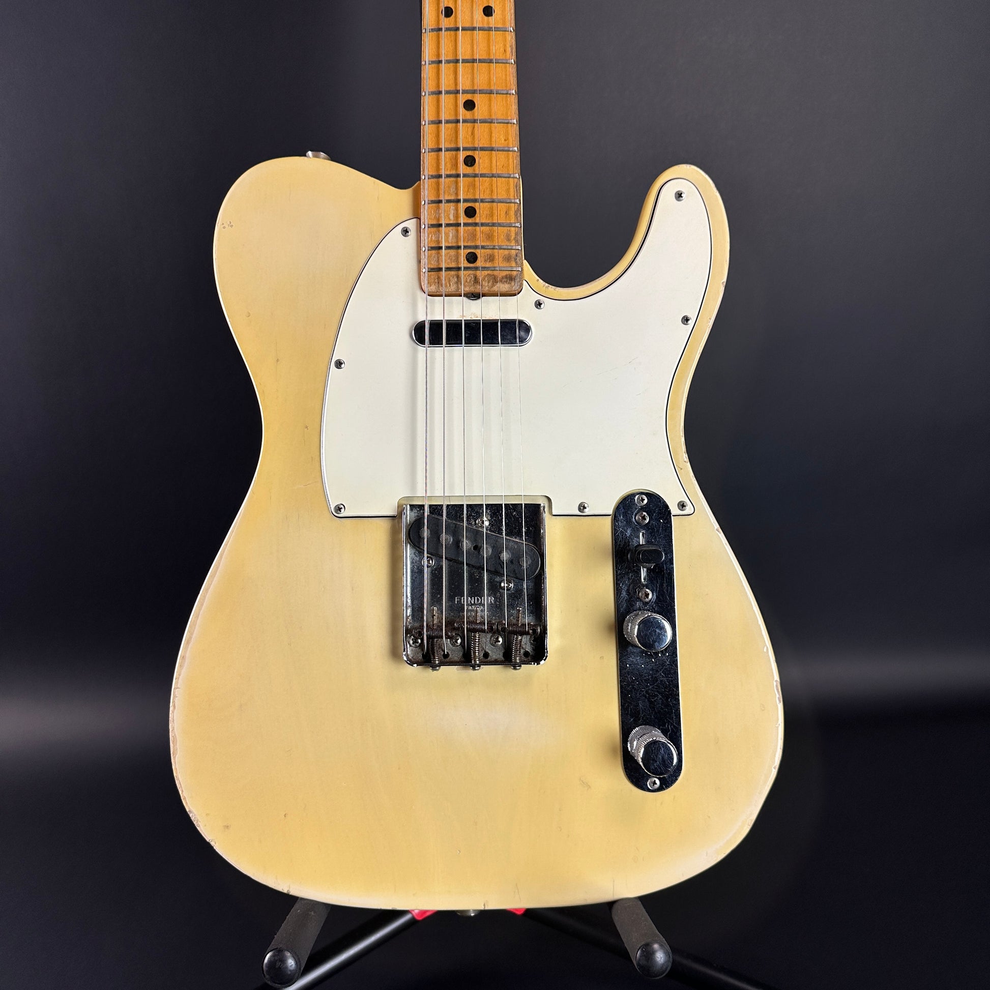 Front of Vintage 1968 Fender Telecaster Vintage White.