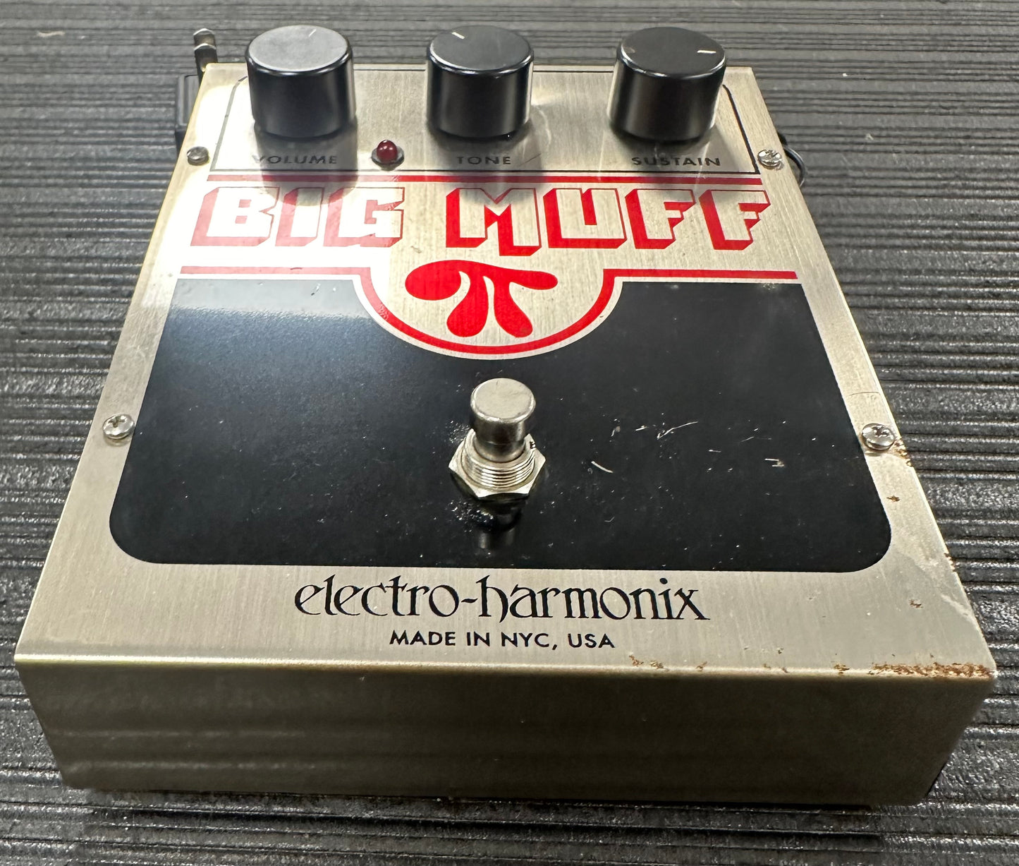 Front of Used EHX Electro Harmonix Big Muff w/ Power Supply TSS4329