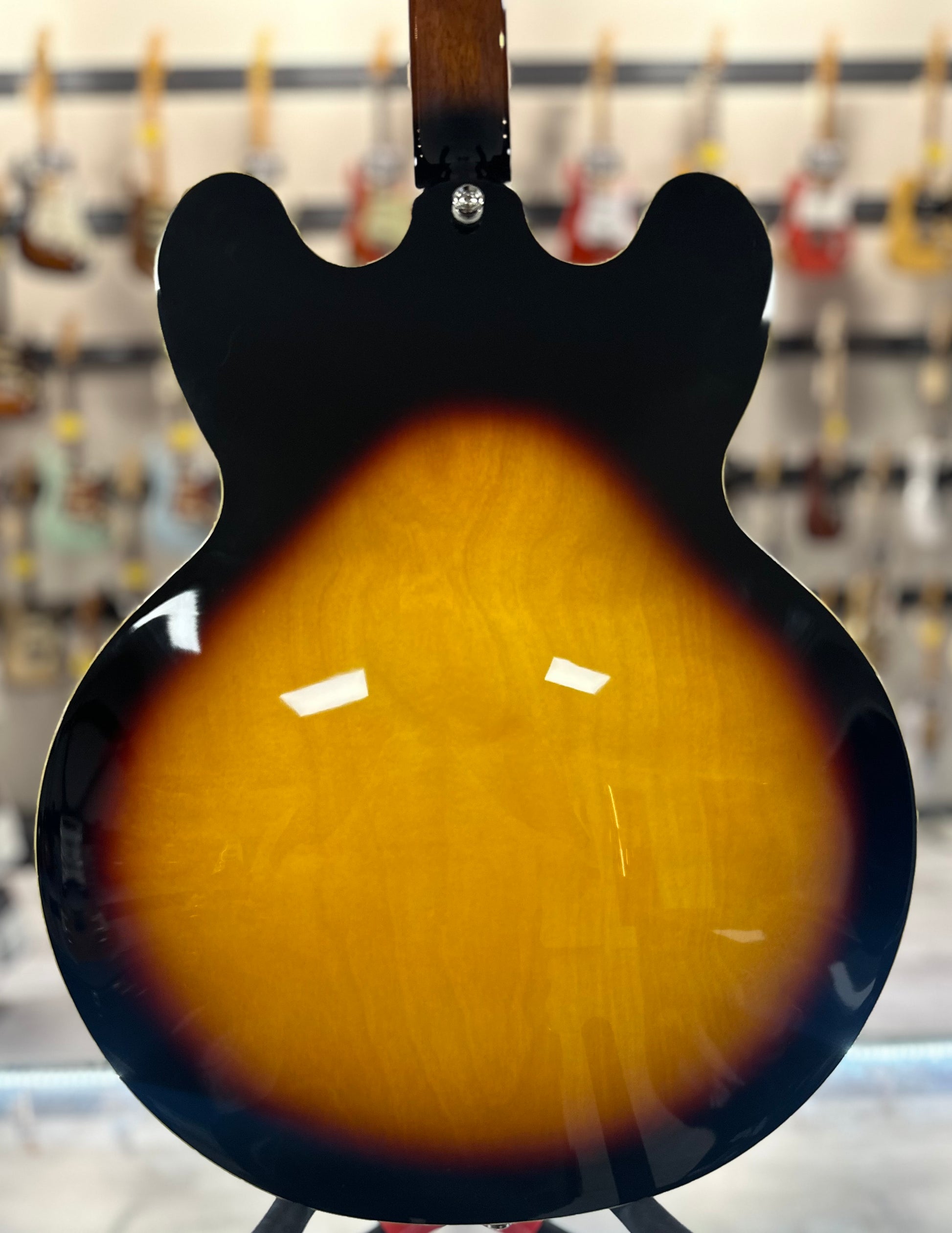 Back of Used Epiphone Inspired By Gibson ES-335 Sunburst TSS4507