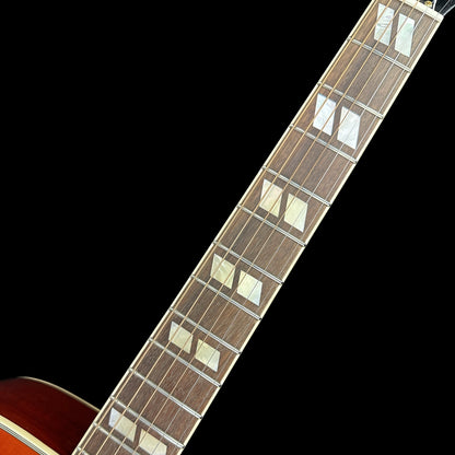 Fretboard of Used Epiphone Hummingbird Cherry Burst AE.