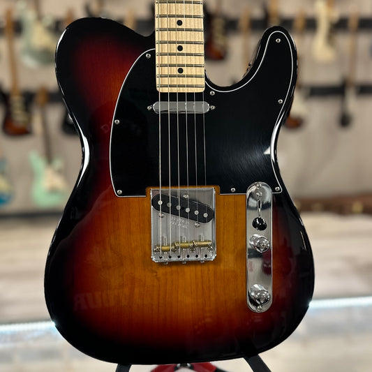 Front of Used 2019 Fender American Special Telecaster 3 Tone Sunburst w/bag TSS4130