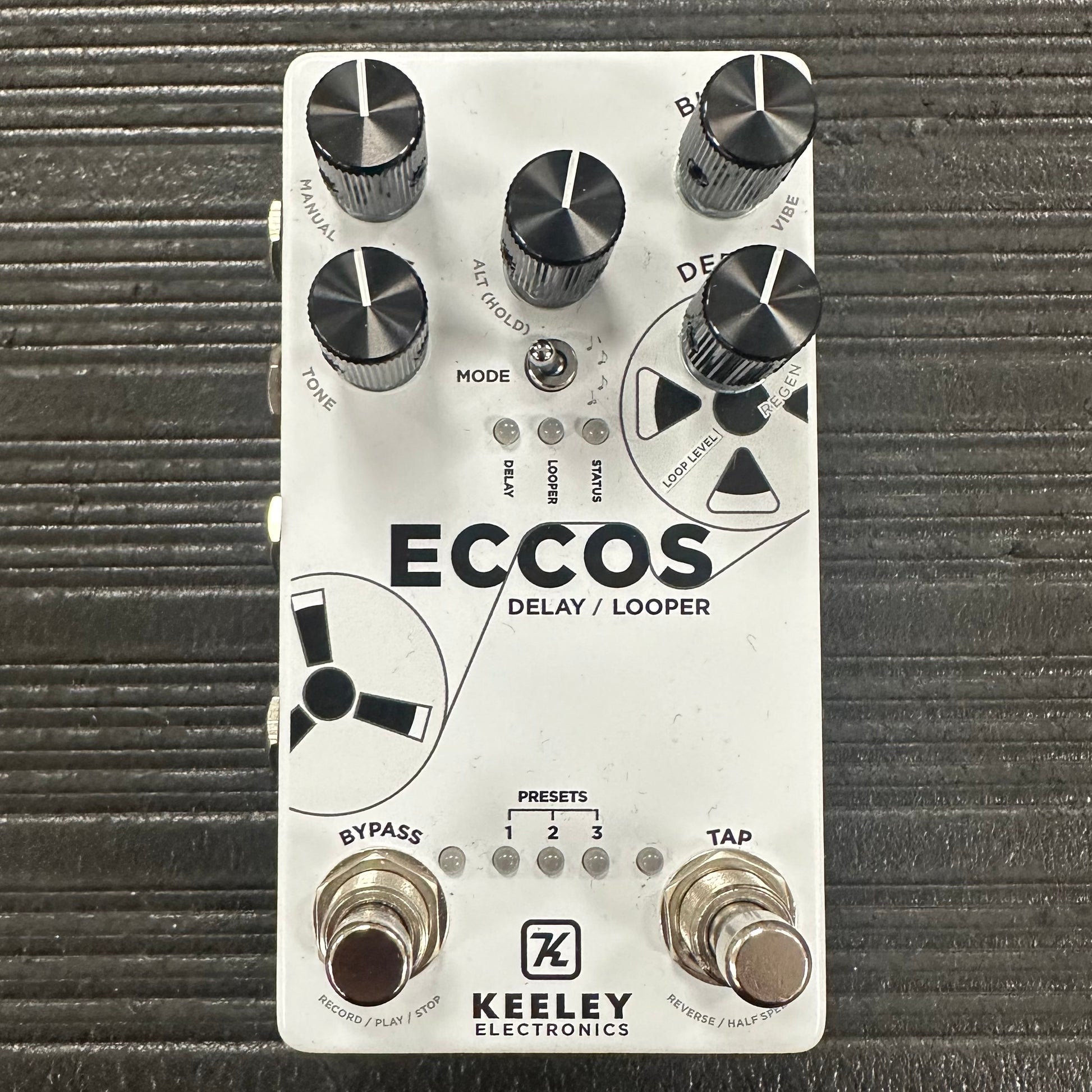 Top of Used Keeley Eccos Delay / Looper Pedal TSS4457