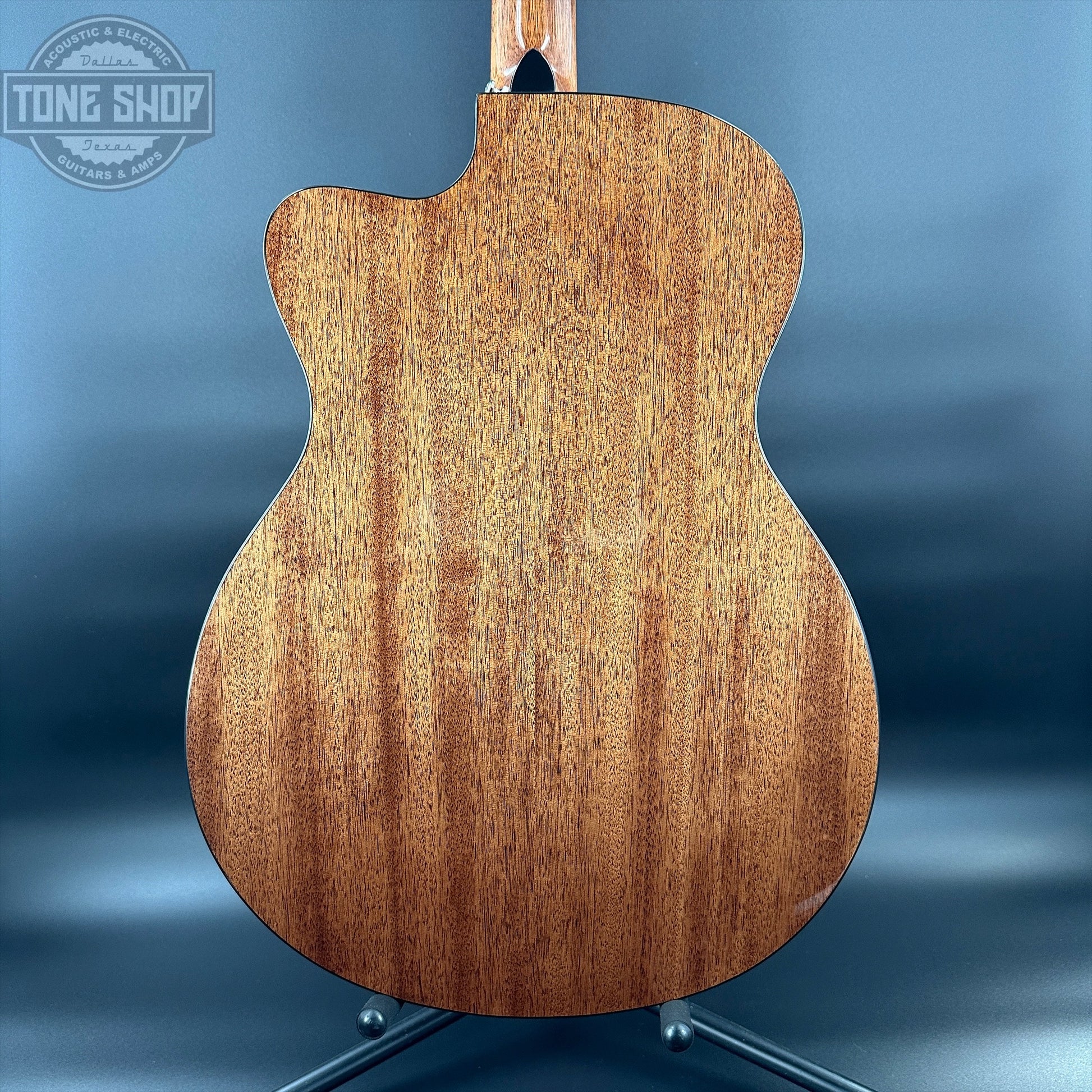 Back of Used PRS SE AX20e Acoustic Natural.