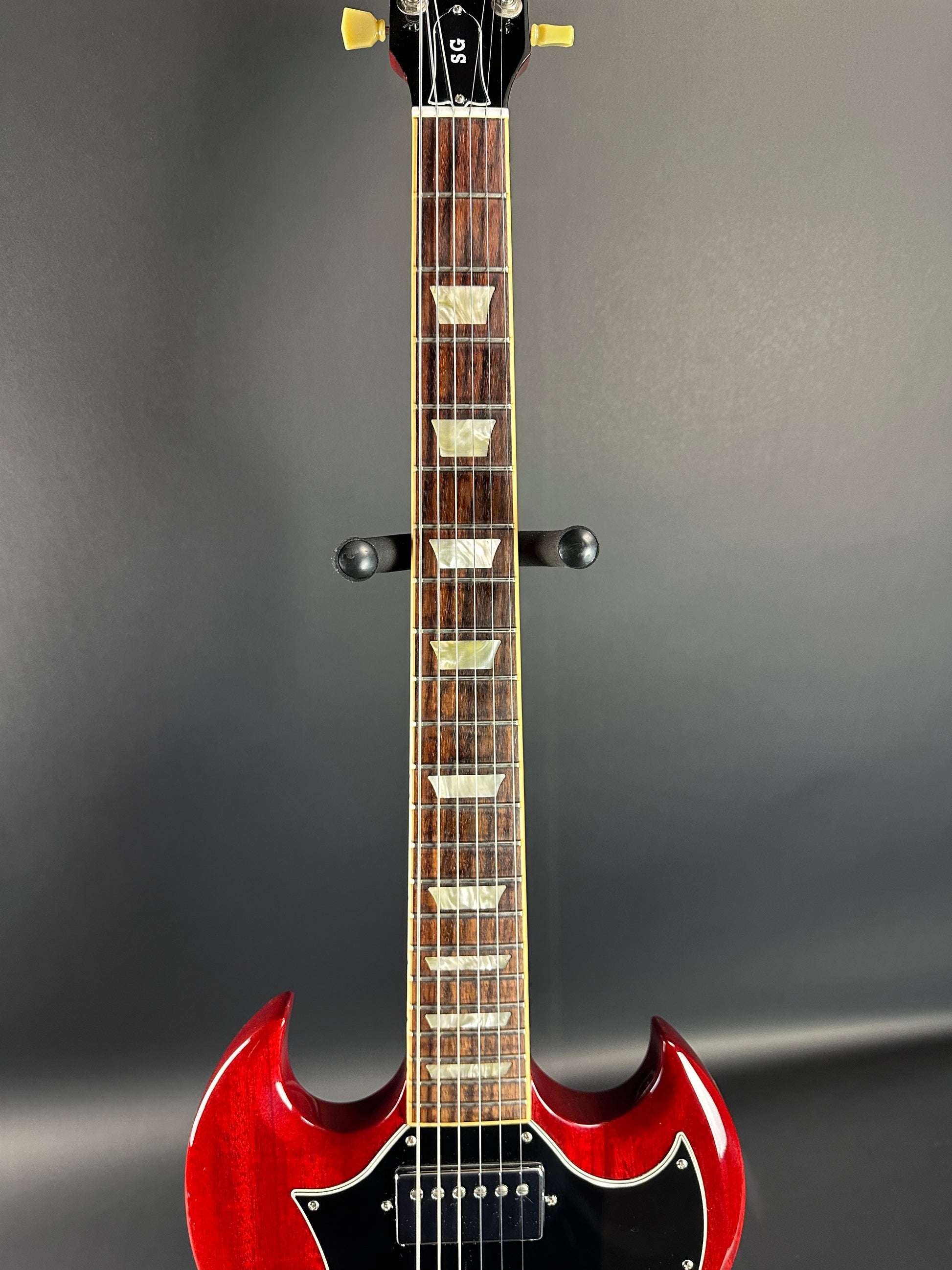 Fretboard of Used 2009 Gibson SG Standard Cherry.