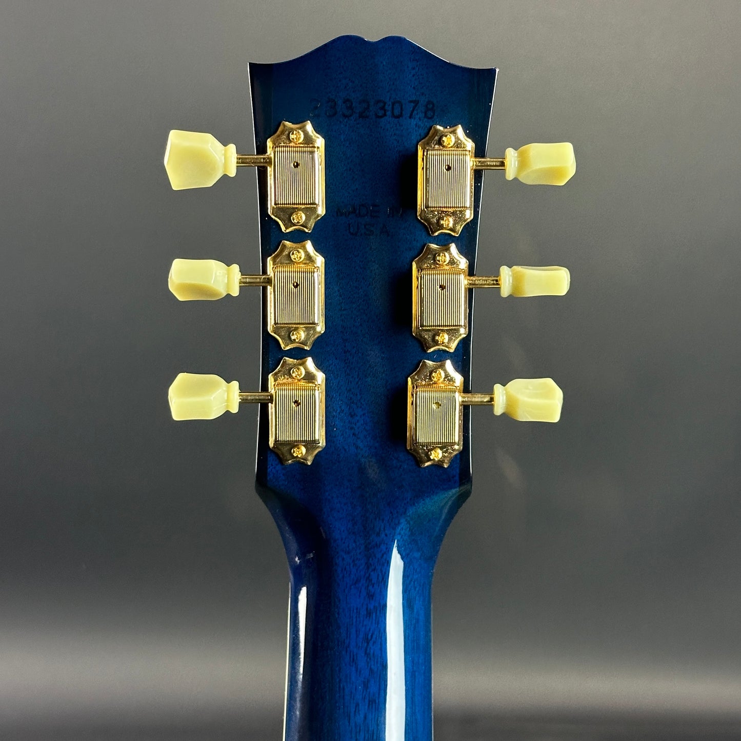 Back of headstock of Used Gibson Bluebird Miranda Lambert Signature.