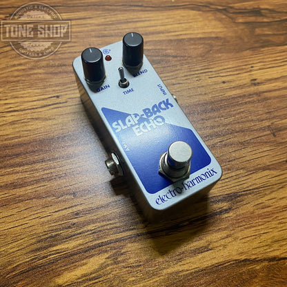 Top of Used Electro-Harmonix Slap-Back Echo.