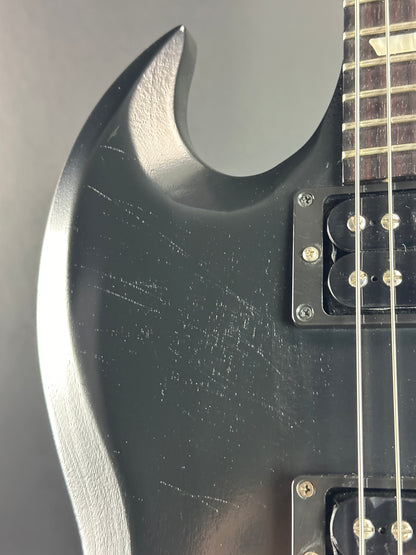 Scratches on body of Used Gibson SG 70's Tribute Black.