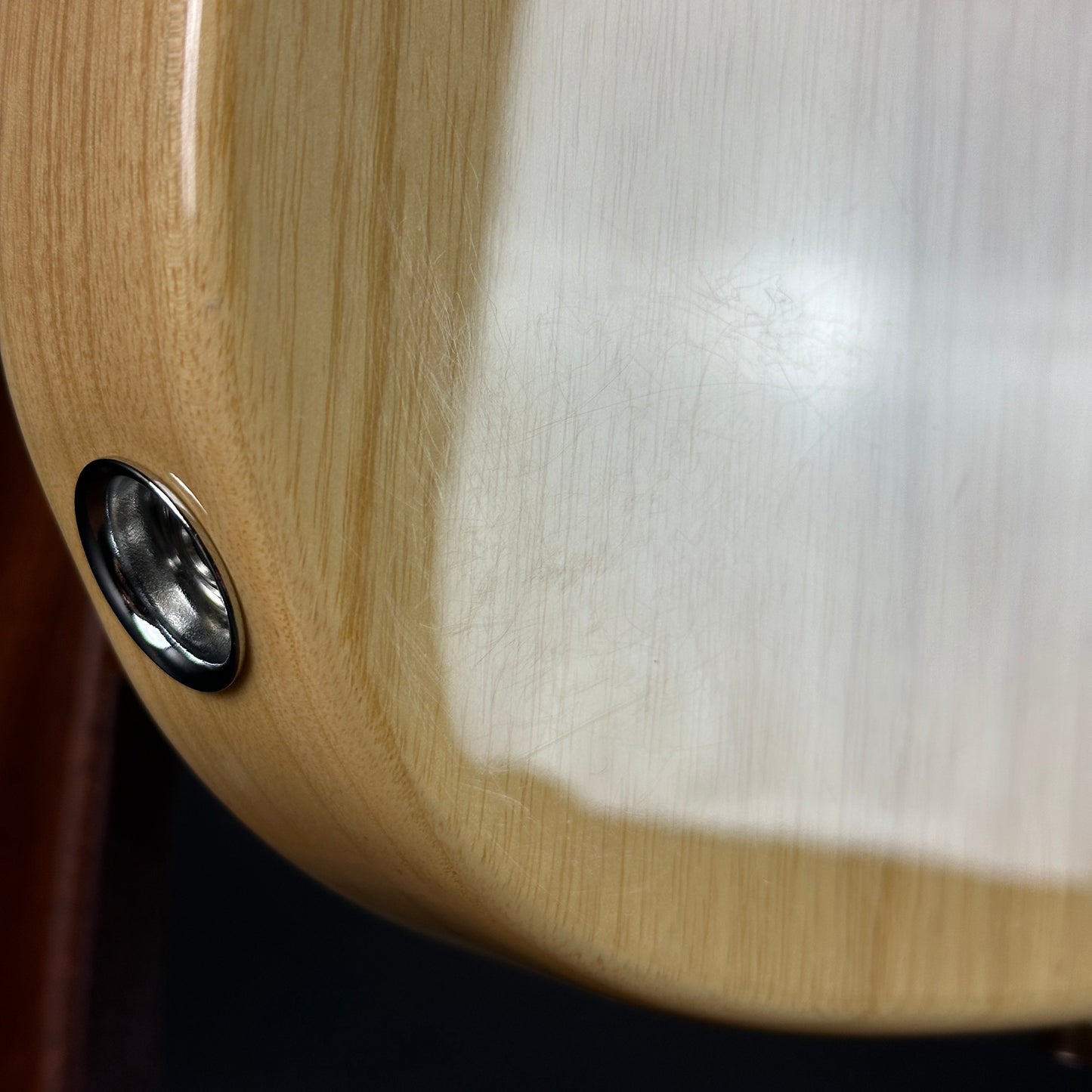 Scratches on back of Used Fender American Standard Tele RW Natural.