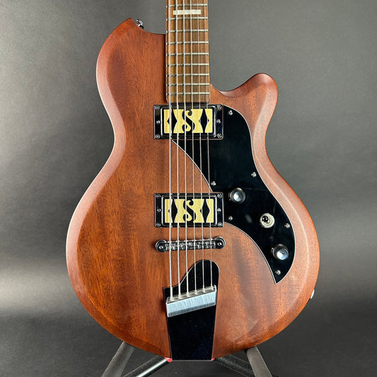 Front of Used Supro Island Series Westbury Baritone Natural Mahogany.