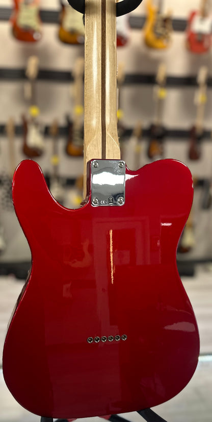 Back of Used 2006 Fender Standard Telecaster MP Chrome Red w/case TSS4538