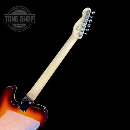 Back of neck of Used Vintage V72 Thin Line Custom Spec Deluxe Flame Tobacco Burst.