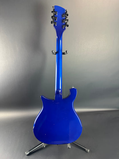 Full back of Used 1988 Rickenbacker 620 Midnight Blue.