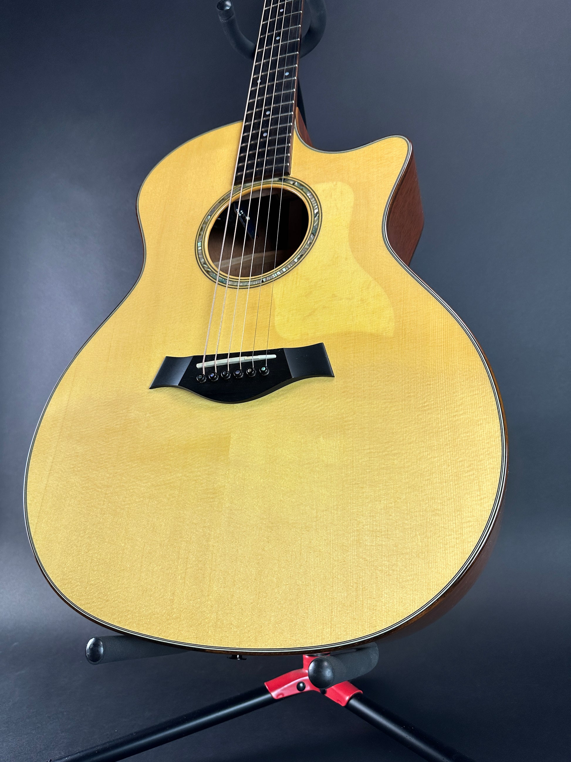 Front angle of Used Taylor 514ce Natural.