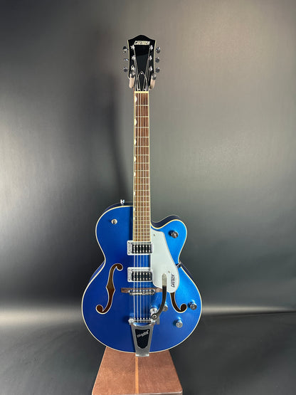 Full front of Used Gretsch G5420T Blue.