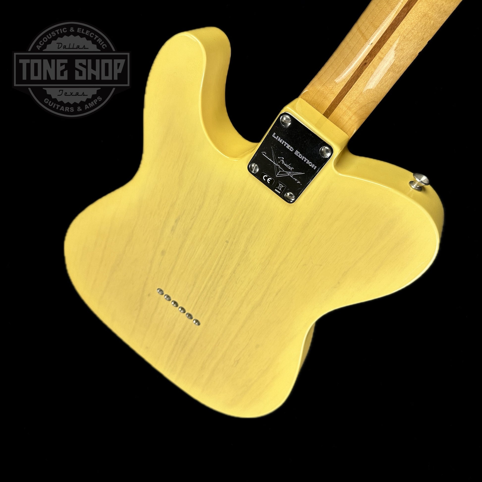 Back angle of Used 2021 Fender Custom Shop '51 Tele Deluxe Closet Classic Nocaster Blonde.