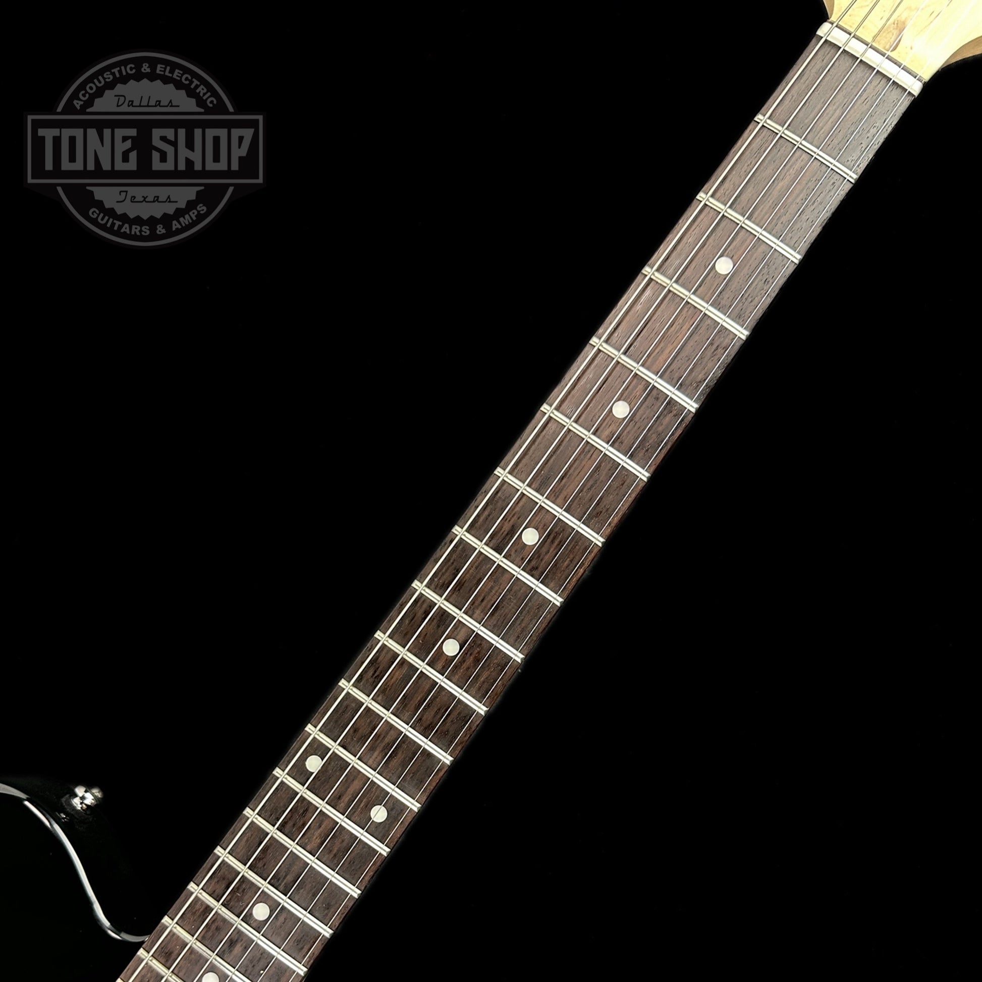 Fretboard of Used G&L Tribute ASAT Classic Black.