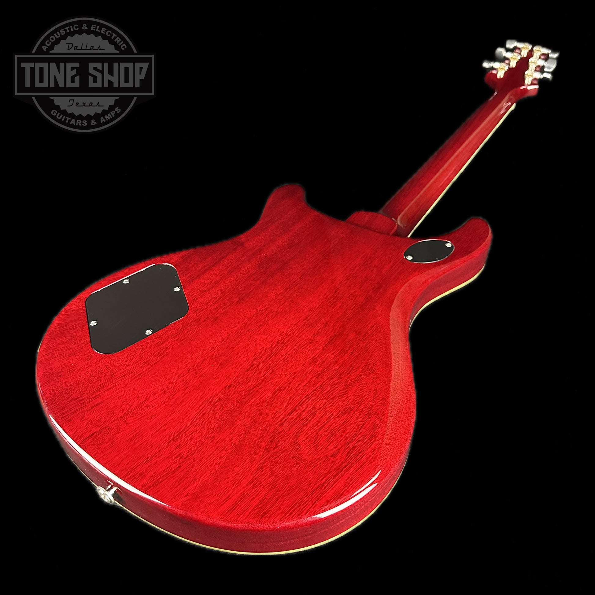 Back angle of Used 2019 PRS McCarty 594 Scarlet.