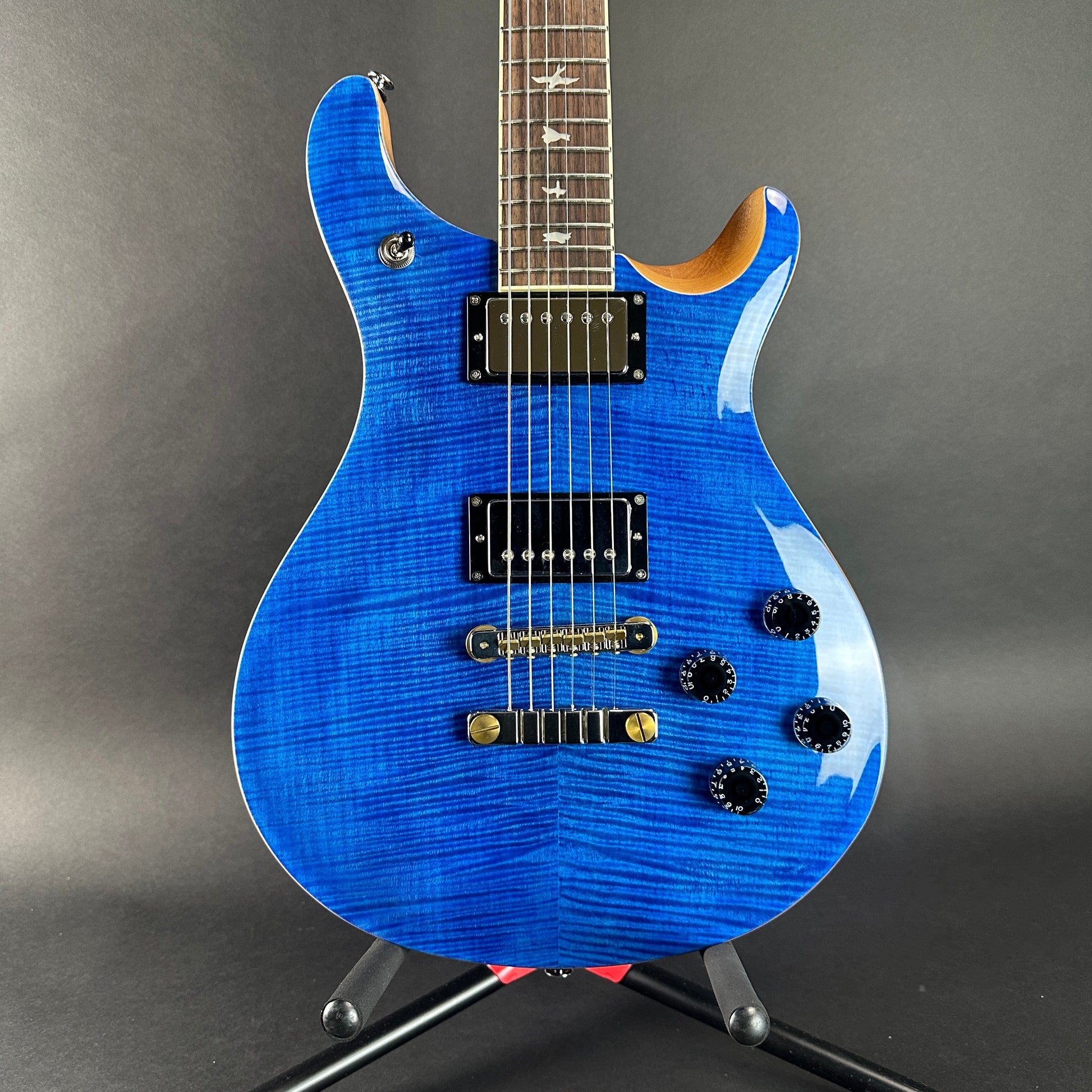 Front of Used PRS SE McCarty 594 Blue.