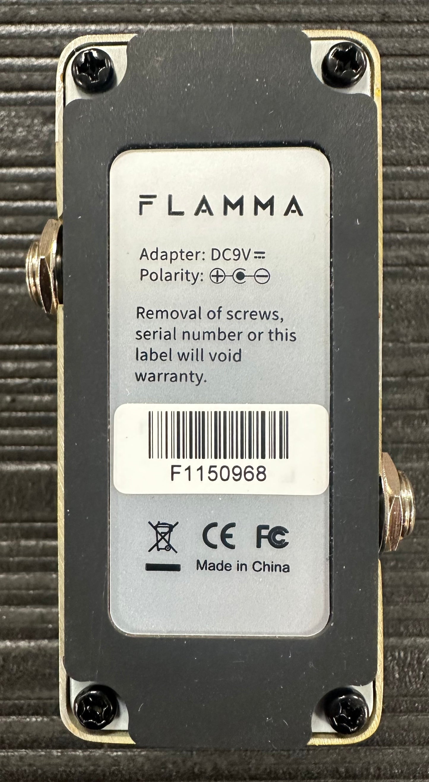 Bottom of Used Flamma FC07 Drive Overdrive TSS4418