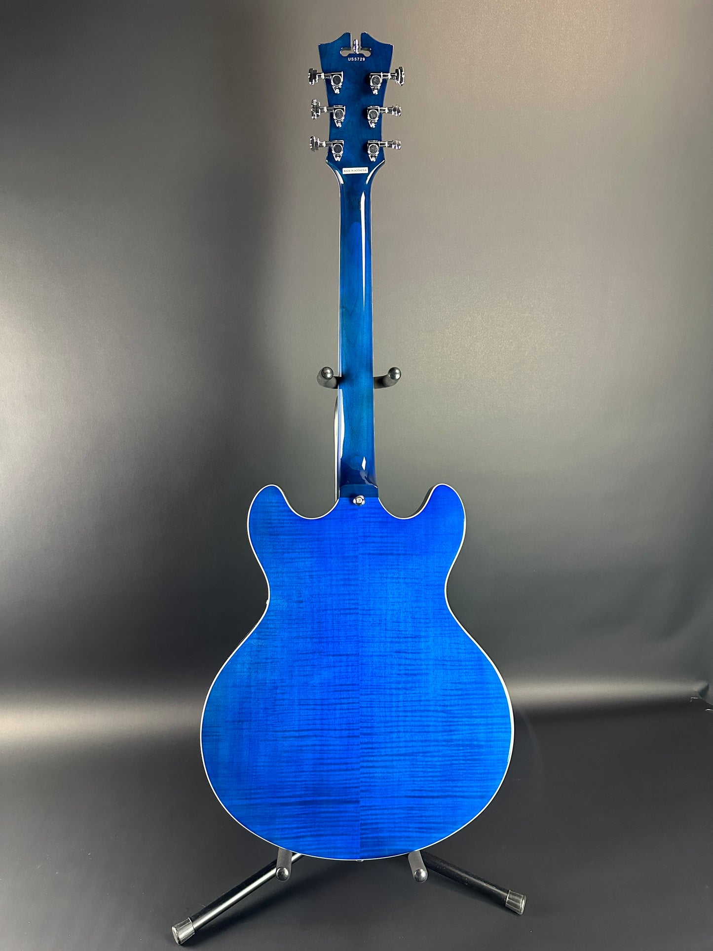 Full back of Used D'Angelico Premier Grateful Dead DC Semi-Hollow.