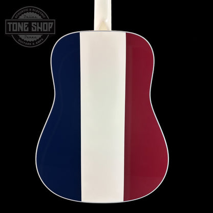 Back of Martin Custom Shop D-28 Red/White/Blue Adirondack/EIR.