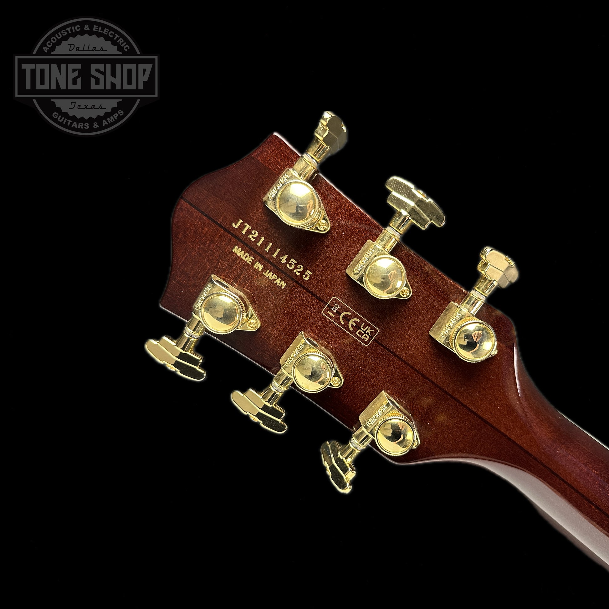 Back of headstock of Used Gretsch Country Gentleman Player G6122TG.