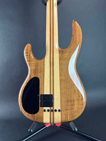 Back of Used Carvin LB75 Five String Fretless.