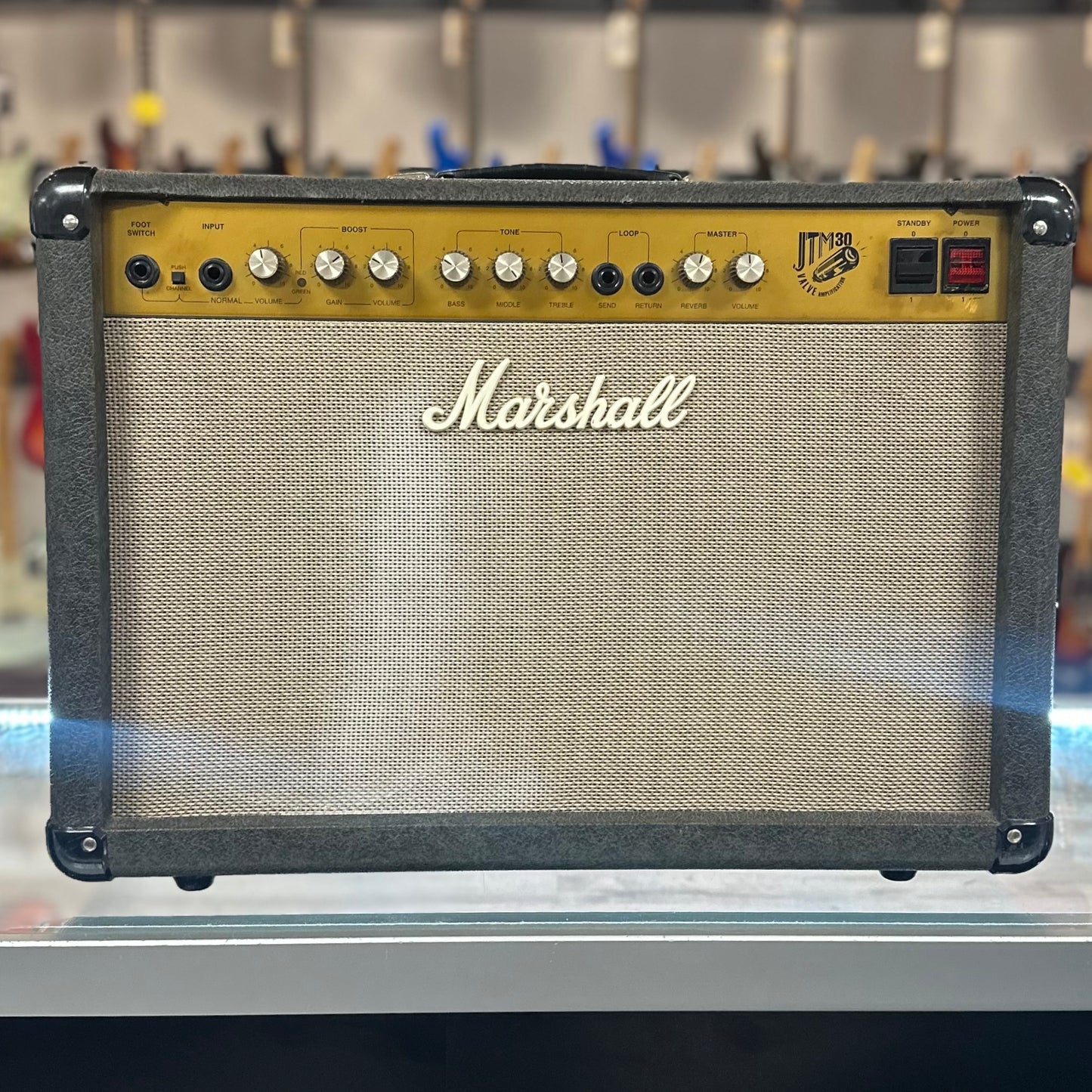 Front of Used Marshall JTM 30 2x10 30 Watt Combo TSS4696