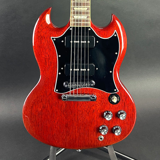 Front of body of Used 2016 Gibson SG Special P90 Cherry.