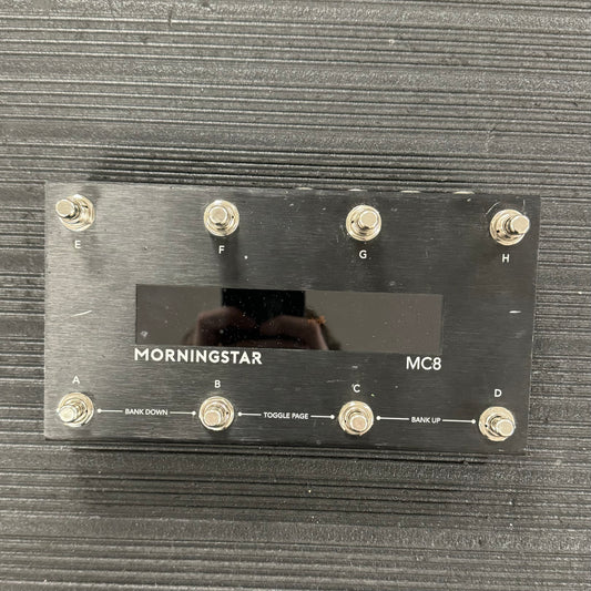 Top of Used Morning Star MC8 Midi Switcher w/Footswitch