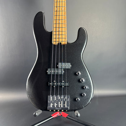 Front of Used Charvel Pro Mod PJ Black.