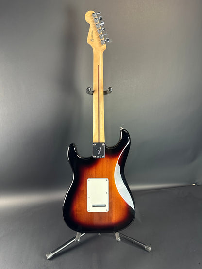 Full back of Used Fender Player Strat 3 Color Sunburst.