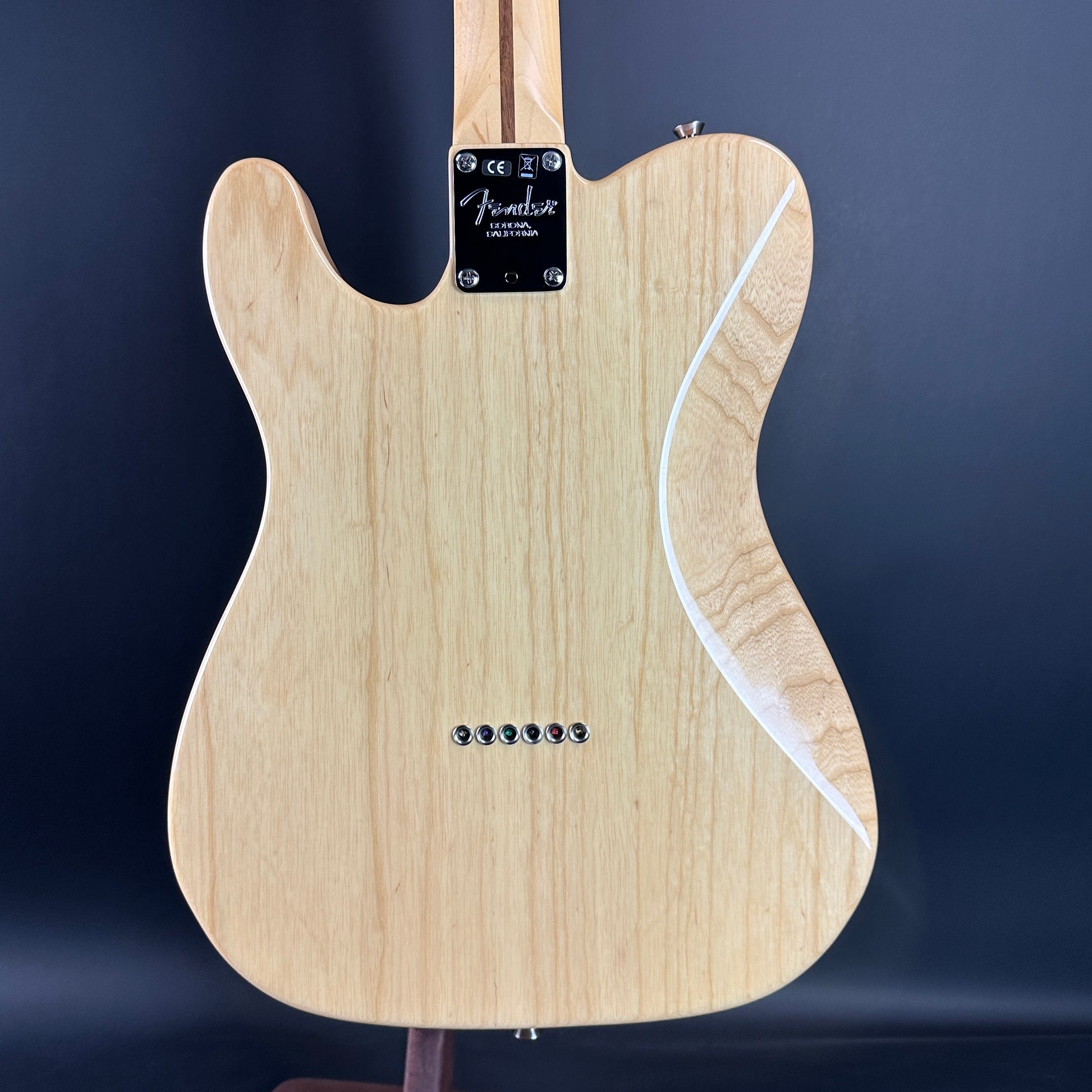 Back of Used Fender American Standard Tele RW Natural.