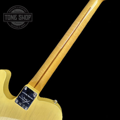 Back of neck of Used 2021 Fender Custom Shop '51 Tele Deluxe Closet Classic Nocaster Blonde.