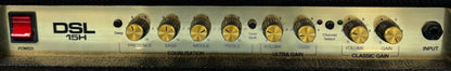 Front Panel of Used Marshall DSL15H 2 Channel 15 Watt Head