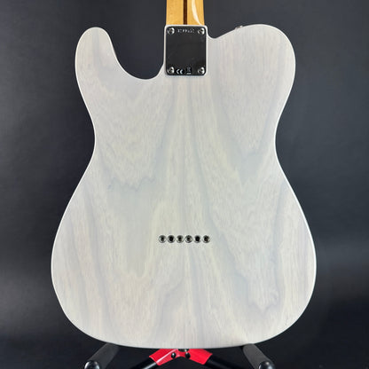 Back of Used Fender Custom Shop Vintage Custom Time Capsule 58 Tele White Blonde.