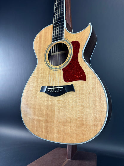 Front angle of Used 1992 Taylor 812c Florentine Cutaway.