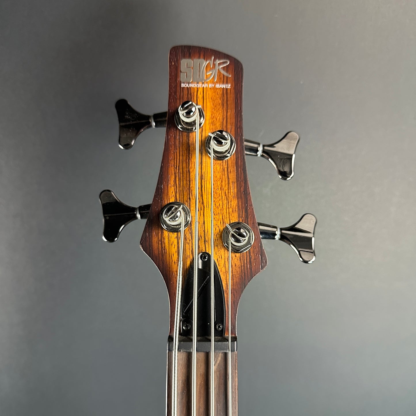 Front of headstock of Used Ibanez SF500ZW.