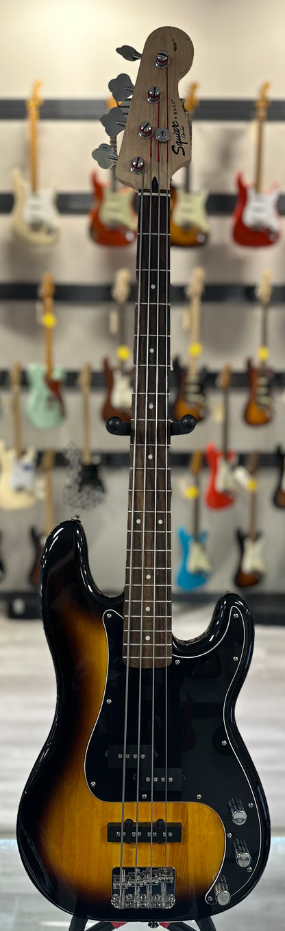 Full front of Used Squier Affinity Precision Bass Sunburst TSS4532