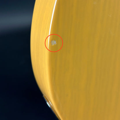 Chip on back of Used Fender American Vintage II 1951 Telecaster.