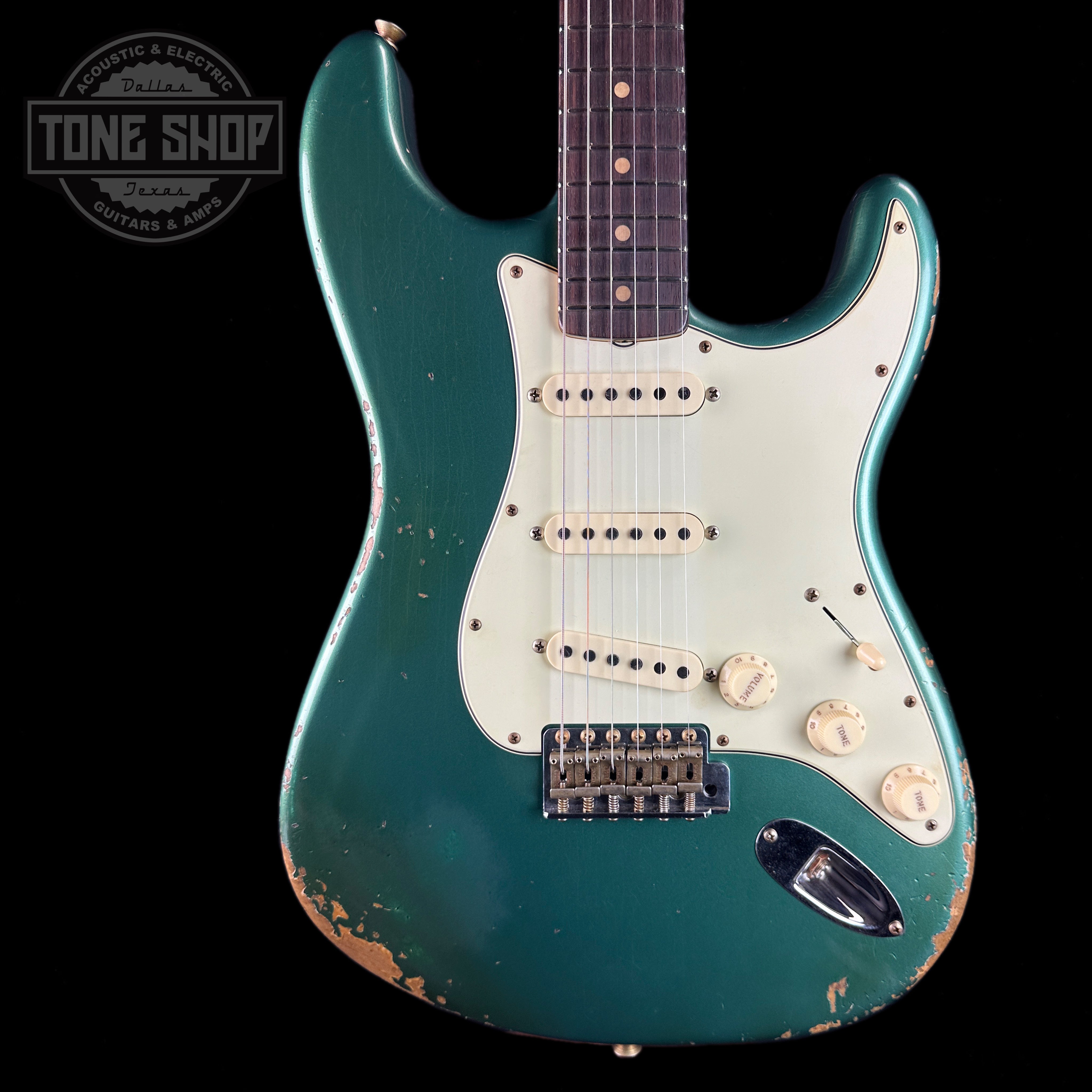 Fender Custom Shop Limited Edition '64 L Series Strat Heavy Relic Aged  Sherwood Green Metallic w/case