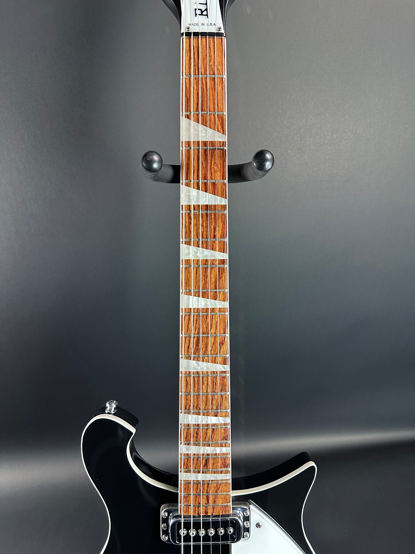 Fretboard of Used Rickenbacker 620 Black.