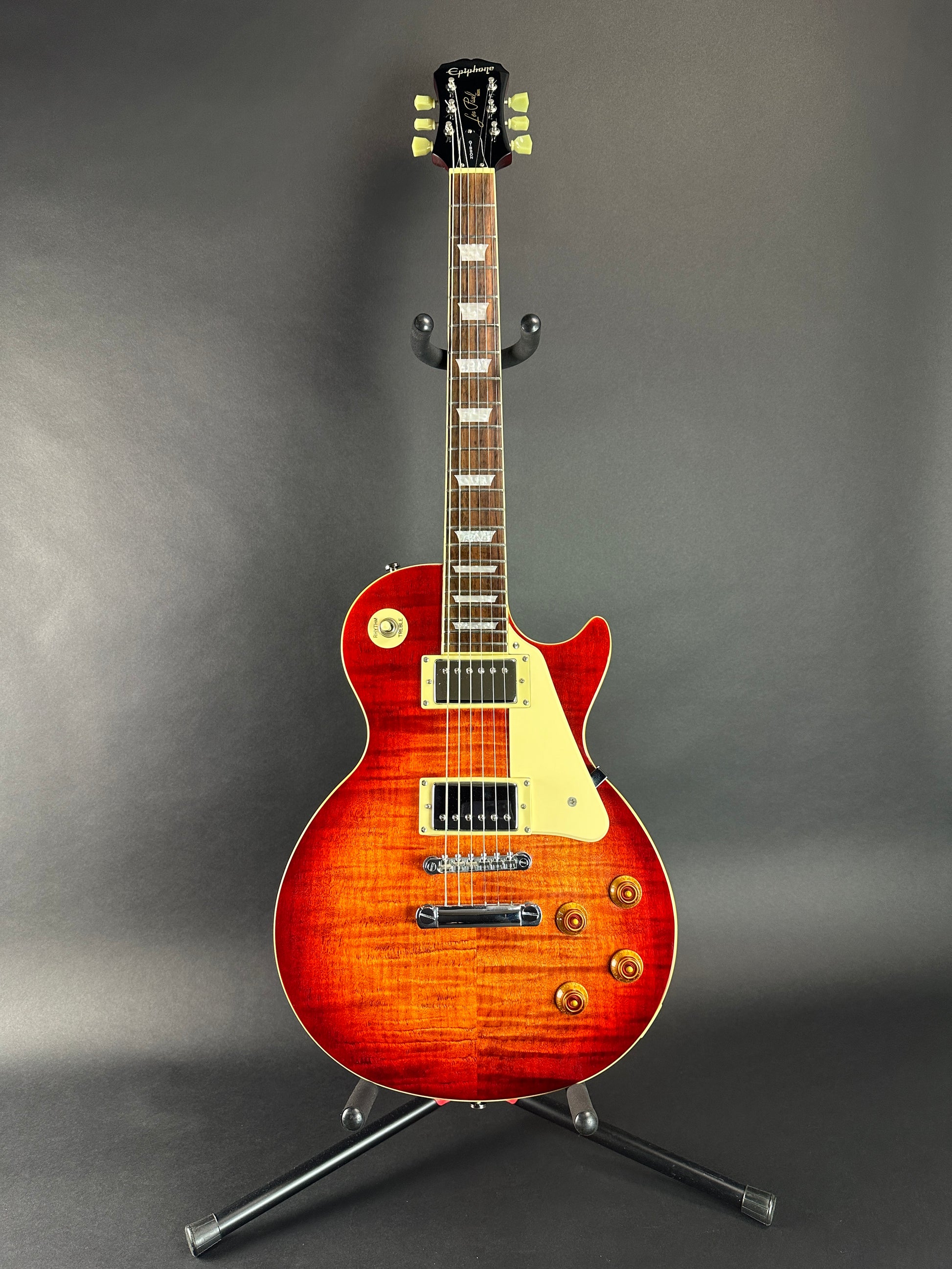 Full front of Used Epiphone Les Paul Standard.