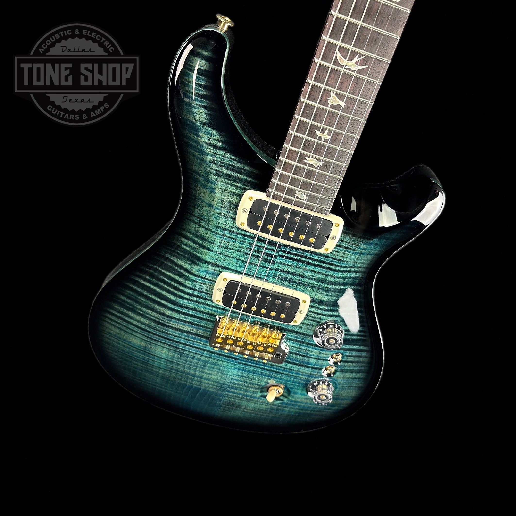 PRS Custom 24-08 Cobalt Smokeburst 10 Top Birds w/case